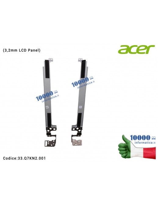 33.Q7KN2.001 Cerniere Hinges ACER Nitro 5 AN515-44 AN515-45 AN515-54 AN515-55 AN515-57 [3.2T Version] 33Q7KN2001 33.Q7KN2.001...