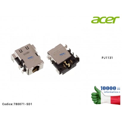 Connettore DC Power Jack PJ1131 ACER Nitro 5 AN515-44 AN515-45 AN515-54 AN515-55 AN515-57 N20C1...