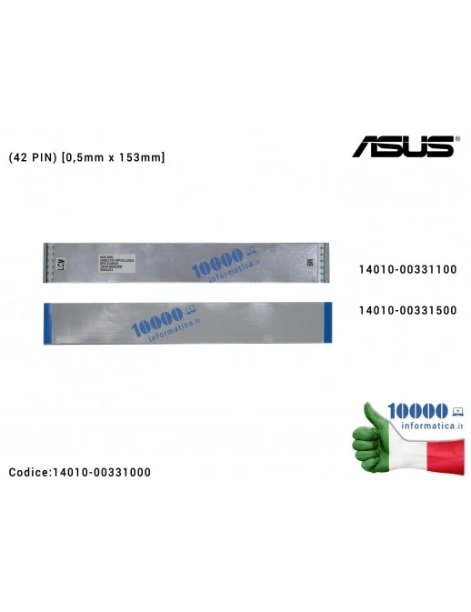 14010-00331000 Cavo Collegamento IO FFC (42 PIN) [0,5mm x 153mm] ASUS ZenPad 10 Z300CL (P01T) Z300C (P023) Z300M (P00C) Z301M...