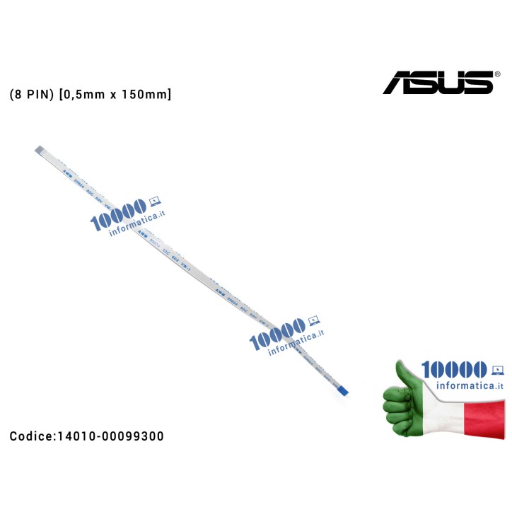 Cavo Collegamento Touchpad TP FFC (8 PIN) [0,5mm x 150mm] ASUS X550 F550 X550C X550CA X550CC X550JK F550L X550LA X550LD X550LN X