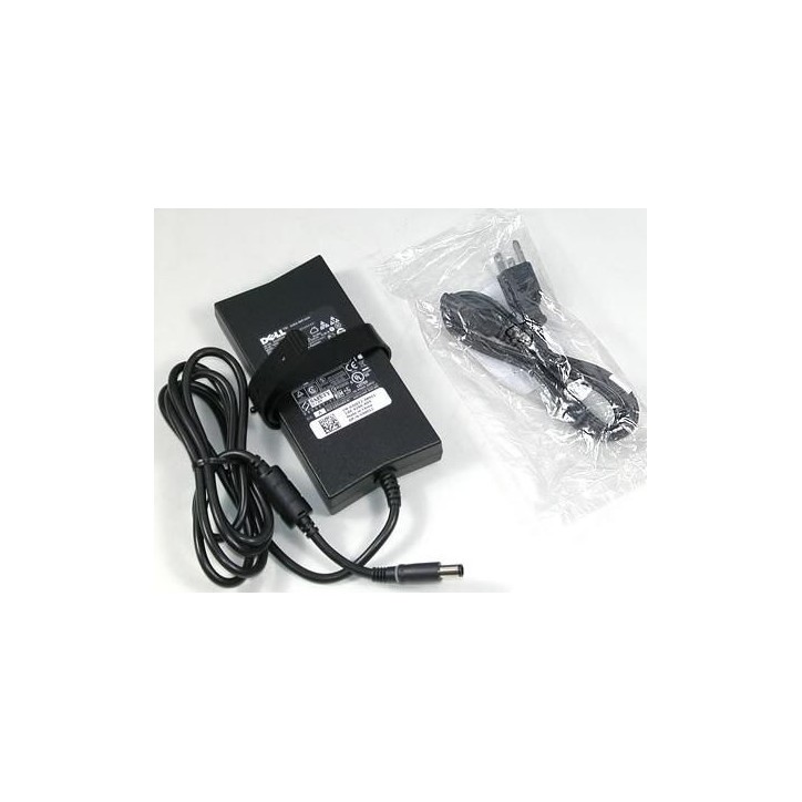JU012 Dell AC Adapter, 130W, 19.5V, 3 Pin, Barrel Connector, E Series Power Cord, M09 Black