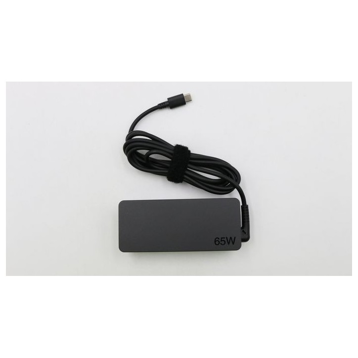01FR031 Lenovo 65W Alimentatore AC Adapter with USB Type-C interface 20V output compatible with various Lenovo laptops and devic