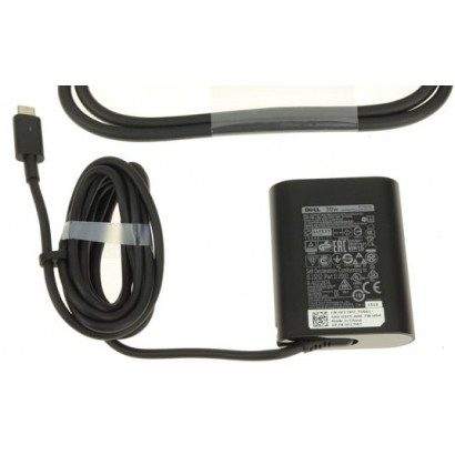 F17M7 F17M7 Dell Alimentatore AC Adapter 30W 19.5V 3 Pin Type C C6 Power Cord 0RVR9 8XTW5 0F17M7