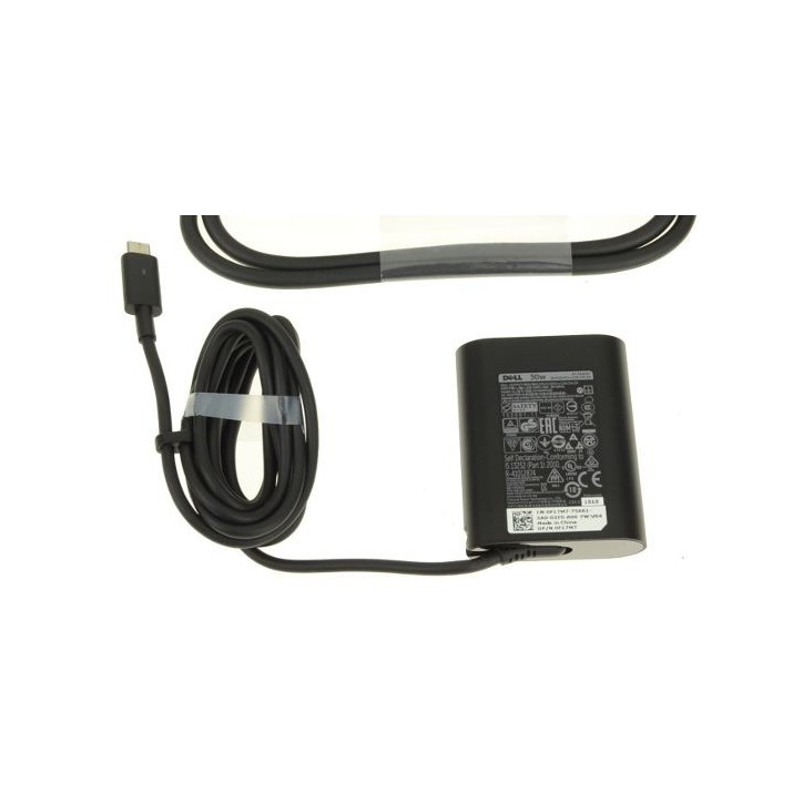 F17M7 Dell Alimentatore AC Adapter 30W 19.5V 3 Pin Type C C6 Power Cord 0RVR9 8XTW5 0F17M7