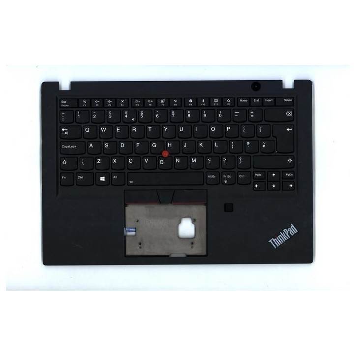 FRU02HM307 Lenovo FRU C-Cover ASM UK English Backlit KBD (Liteon) and FPR Black