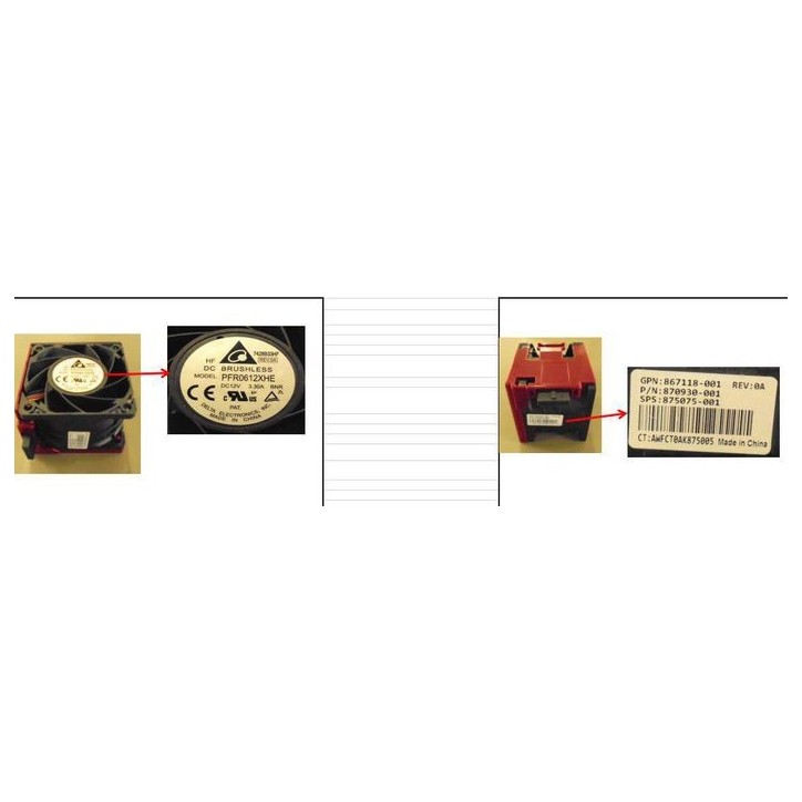 875075-001-RFB Hewlett Packard Enterprise FAN MODULE STANDARD 1045632
