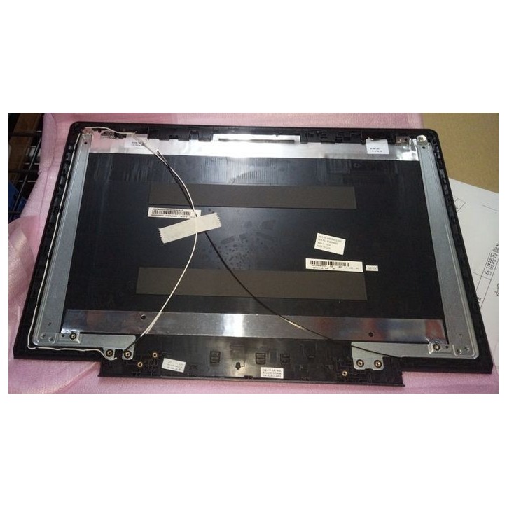 5CB0K85923 Lenovo LCD cover with integrated antenna designed for specific Lenovo laptops black color suitable for replacement or