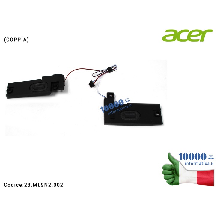 Altoparlanti Speaker Audio (COPPIA) ACER Acer Aspire E5-521 E5-531 E5-551 E5-571G E5-572G V3-532 V3-572 V3-572G Extensa 2509 251