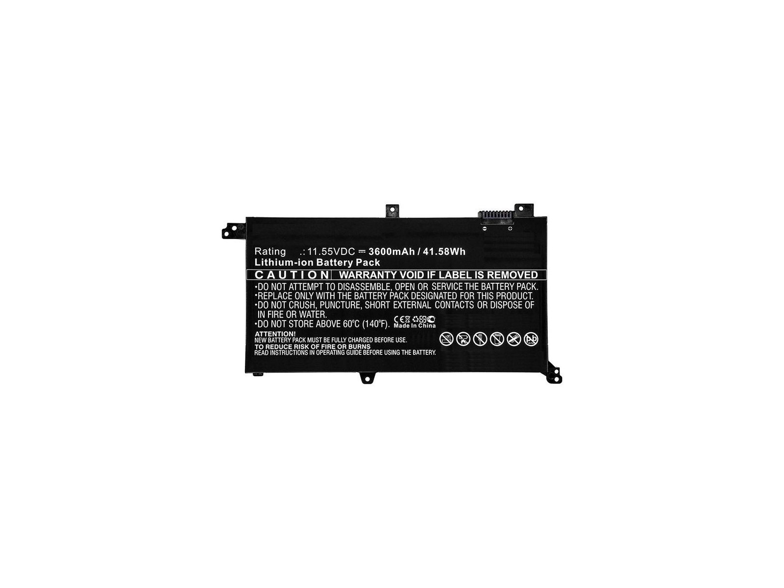 MBXAS-BA0182 MBXAS-BA0182 CoreParts Laptop Batteria for Asus 42WH Li-ion 11.55V 3.6Ah for Asus K430FA K430FN K430UF 0B200-029...