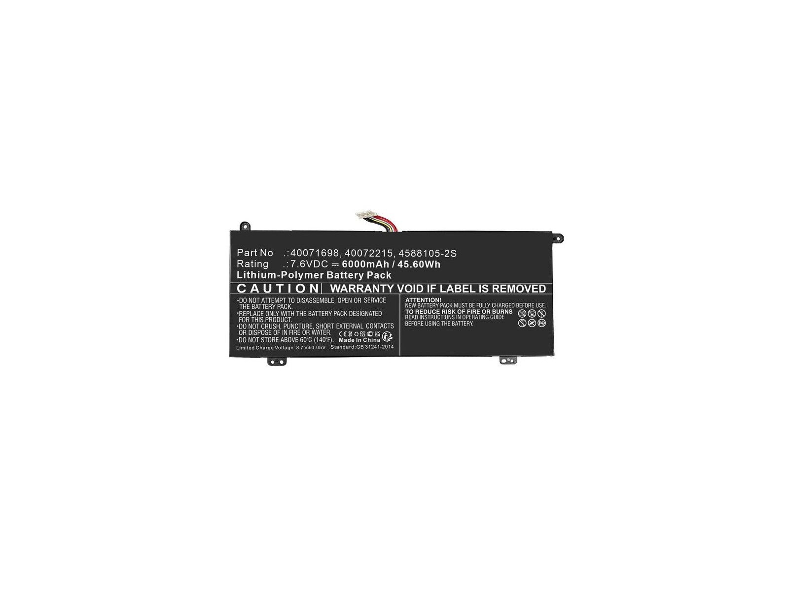 MBXTO-BA0066 MBXTO-BA0066 CoreParts Laptop Batteria for Toshiba 46Wh Li-ion 7.6V 6000mAh Black for Satellite Pro C50-H-106 C4...