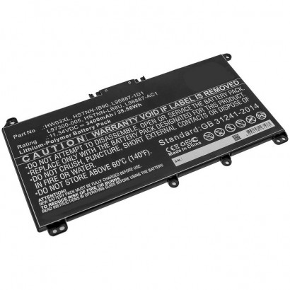 MBXHP-BA0282 MBXHP-BA0282 CoreParts Laptop Batteria for HP 38.56Wh Li-Polymer 11.34V 3400mAh for HP Pavilion 15 15-EG0000,Pav...