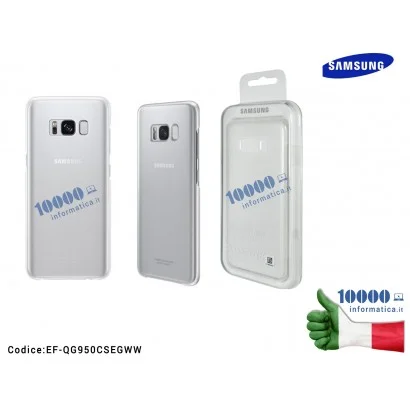 EF-QG950CSEGWW Cover Clear Slim SAMSUNG Galaxy Galaxy S8 SM-G950F [SILVER] EF-QG950CSEGWW Custodia Trasparente Argento