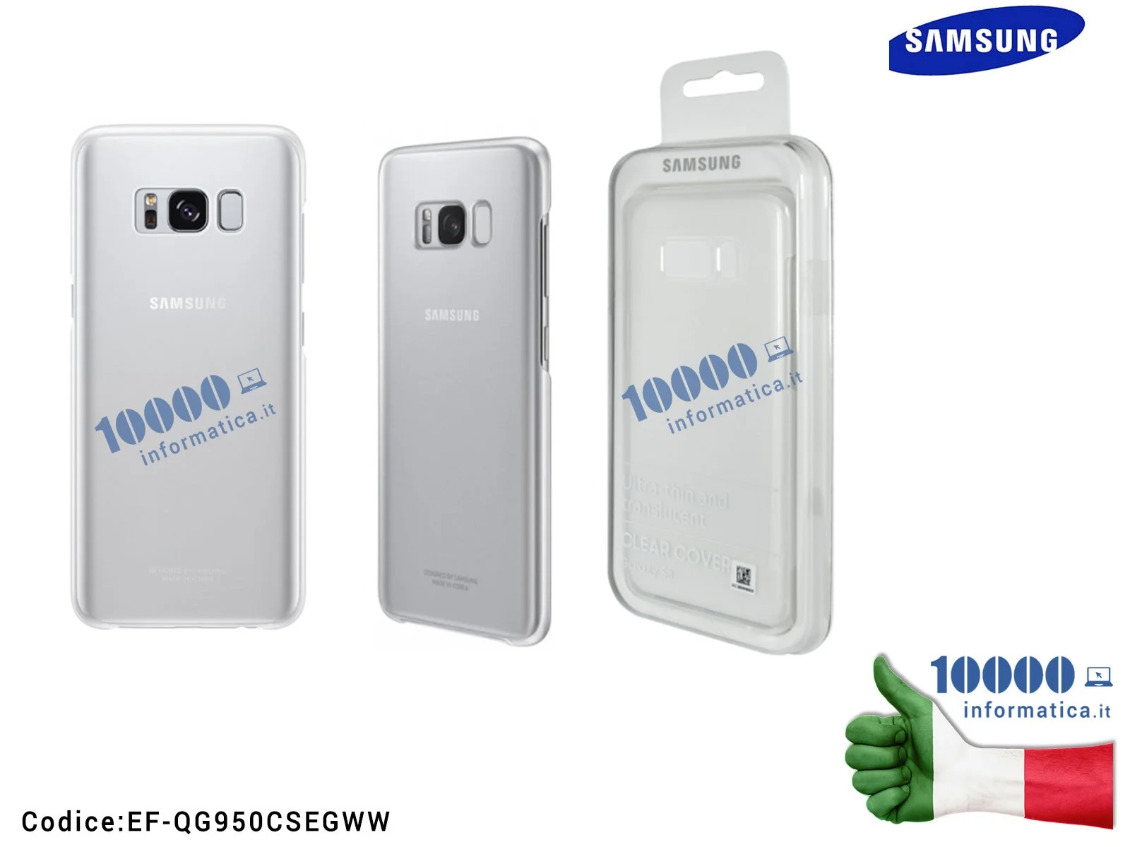 EF-QG950CSEGWW Cover Clear Slim SAMSUNG Galaxy SM-G950F Galaxy S8 [SILVER] EF-QG950CSEGWW