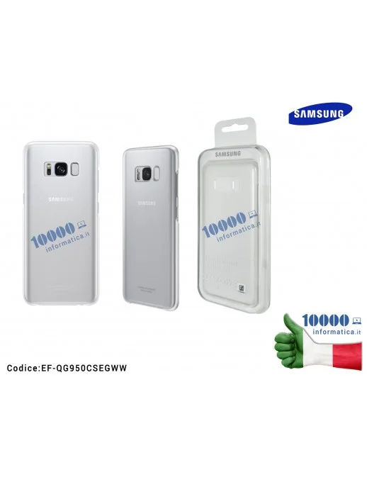 EF-QG950CSEGWW Cover Clear Slim SAMSUNG Galaxy Galaxy S8 SM-G950F [SILVER] EF-QG950CSEGWW Custodia Trasparente Argento