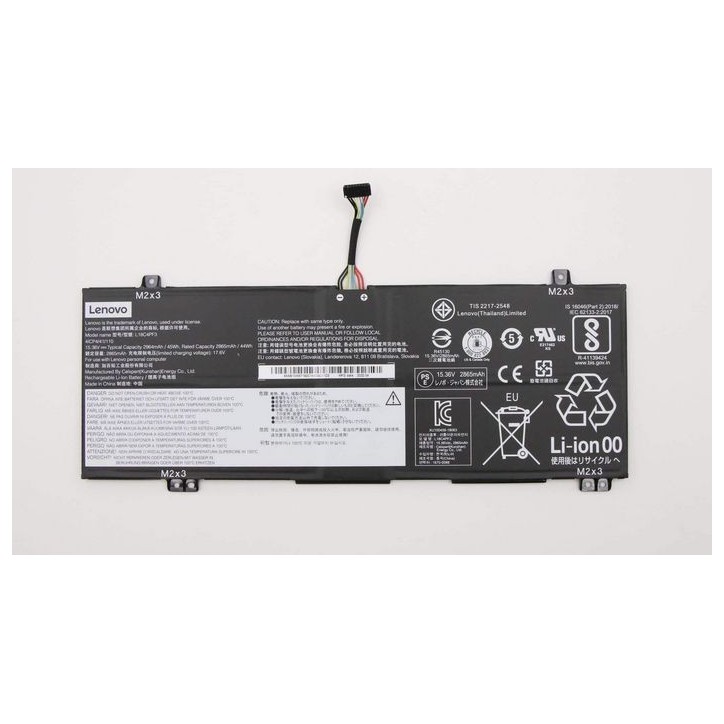 5B10T09081 Lenovo Lithium-ion Batteria 15.36V voltage 45Wh capacity 4-cell design compatible with select Lenovo laptops. FRU5B10