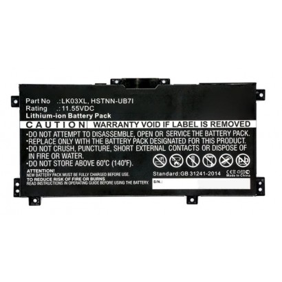 L08855-856 L08855-856 HP 3-cell lithium-ion Batteria 52.5Wh capacity 4.55Ah 11.55V compatible with various HP laptops. 824514