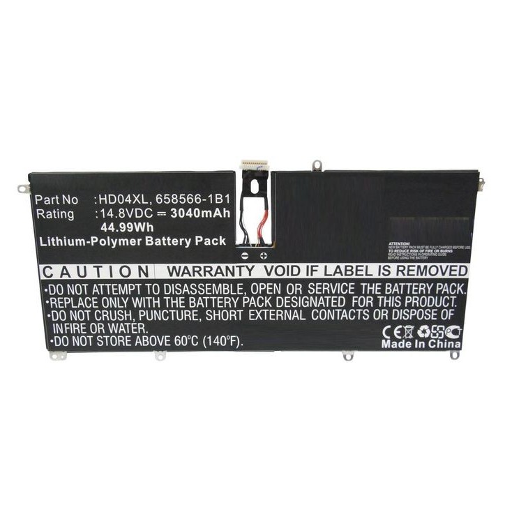 MBXHP-BA0151 CoreParts Laptop Batteria for HP 45Wh Li-Pol 14.8V 3040mAh Black Envy 6-1000 Envy Spectre TU XT 13-2000eg Envy Spec