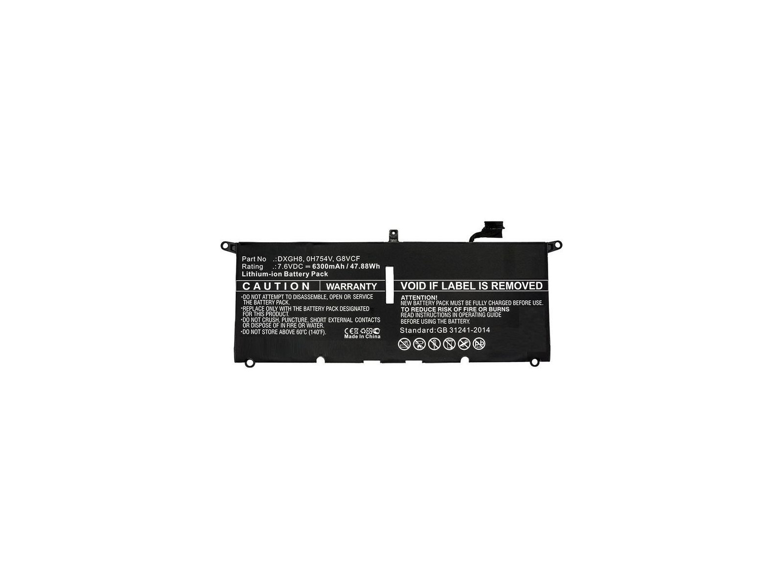 MBXDE-BA0082 MBXDE-BA0082 CoreParts Laptop Batteria for Dell 48Wh Li-Pol 7.6V 6300mAh Black XPS 13 2018 XPS 13 9370 XPS 13 93... MBXDE-BA0082 MBXDE-BA0082 CoreParts Laptop Batteria for Dell 48Wh Li-Pol 7.6V 6300mAh Black XPS 13 2018 XPS 13 9370 XPS 13 93...