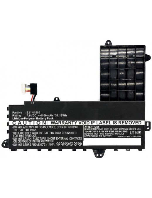 MBXAS-BA0104 CoreParts Laptop Batteria for Asus 26Wh Li-Pol 7.6V 3400mAh Black E402S E402SA E502S (TYPE A) 0B200-01400200M B21N1