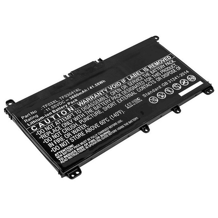 MBXHP-BA0089 CoreParts Laptop Batteria for HP 39Wh Li-ion 11.55V 3400mAh Black 920070-855 for Pavilion 14-BF Pavilion 14-BF040WM