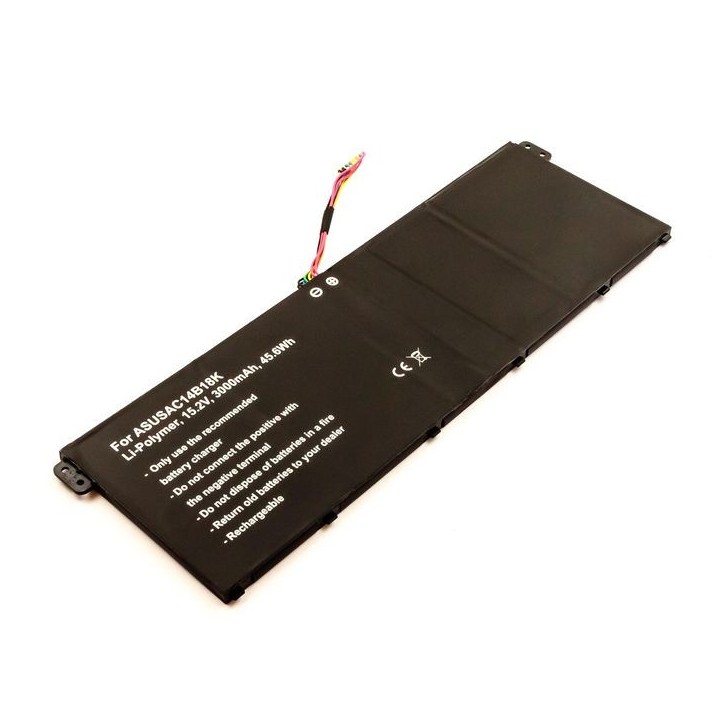 MBXAS-BA0012 CoreParts Laptop Batteria for Acer 46Wh Li-Pol 15.2V 3Ah similar Acer Aspire E3-111 AC011353 AC14B18K AC14B18K(4ICP