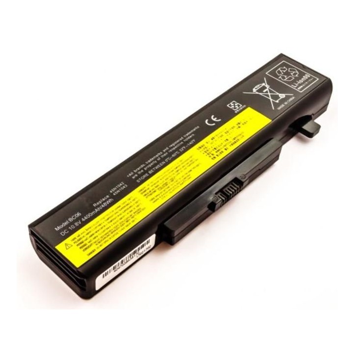 MBXLE-BA0006 CoreParts Laptop Batteria for Lenovo 48Wh 6 Cell Li-ion 10.8V 4.4Ah Black for Lenovo Edge Series 45N1042 45N1043 45