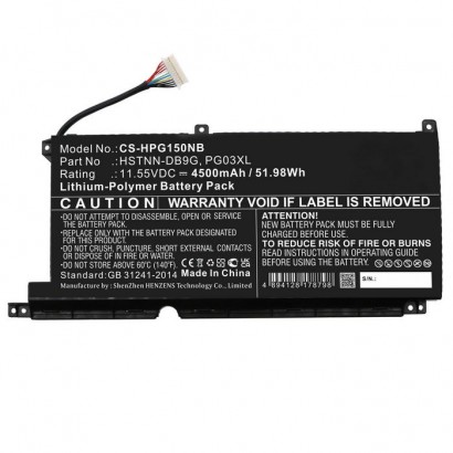 MBXHP-BA0305 MBXHP-BA0305 CoreParts Batteria for HP Notebook Laptop 51.98Wh Li-Polymer 11.55V 4500mAh Black for Gaming Pavili...