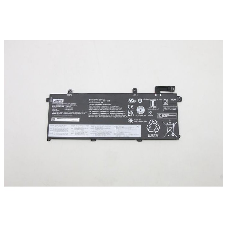 5B10W51826 Lenovo 3-cell Lithium-ion battery, 50Wh capacity, designed for Lenovo laptops, 11.55V output, internal use only. FRU5