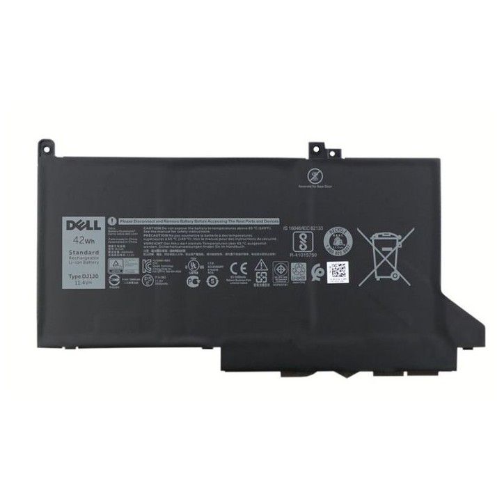 DJ1J0 Dell 3 Cells, 42Wh, Lithium-Ion (Li-Ion) Battery 5NG4M, 0GM09V 42 Wh