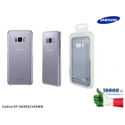 EF-QG955CVEGWW Samsung Custodia Originale Clear Cover Viola Trasparente Galaxy S8 Plus G955F Cover Clear Slim SAMSUNG Galaxy ...