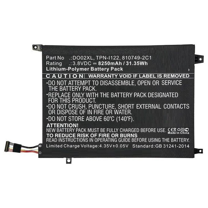 MBXHP-BA0250 CoreParts Laptop Batteria for HP 31.35Wh Li-Pol 3.8V 8250mAh Black for HP Notebook Laptop K2N76PA K2N77PA K5C45PA K