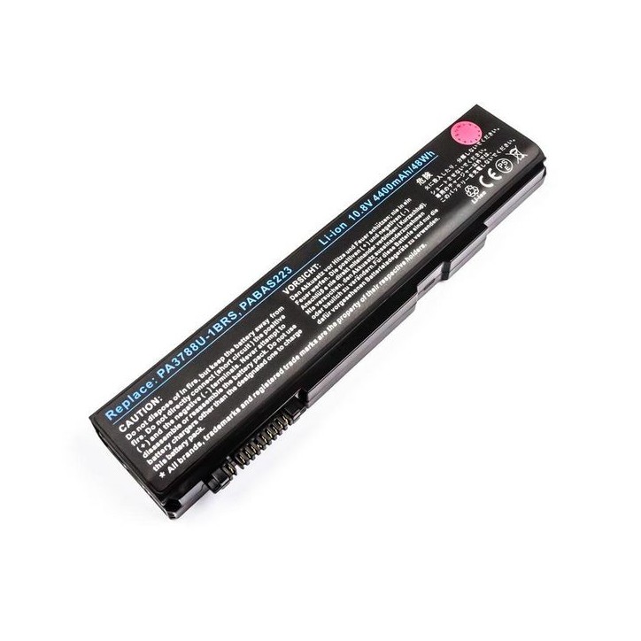 MBI2167 CoreParts Laptop Batteria for Toshiba 47.52Wh 6 Cell Li-ion 10.8V 4400mAh Black PA3788U-1BRS P000523290 P000523700 P0005