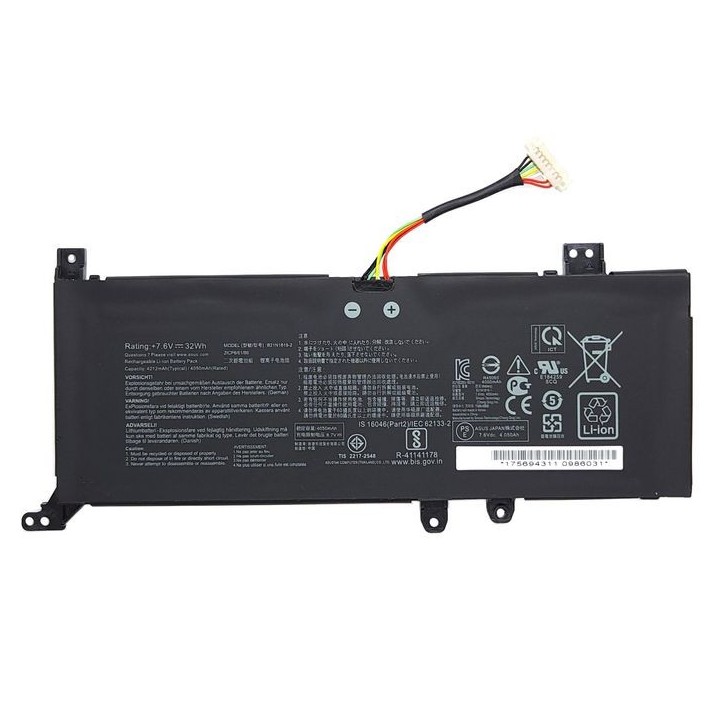 MBXAS-BA0322 CoreParts Laptop Batteria for Asus 32Wh Li-Polymer 7.3V 4385mAh for Asus Notebook X Series 0B200-03450100 X509 B21N