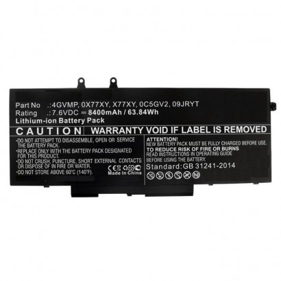 MBXDE-BA0182 CoreParts Laptop Batteria for Dell 61WH Li-ion 7.6V 8000mAh Latitude 14 5400...