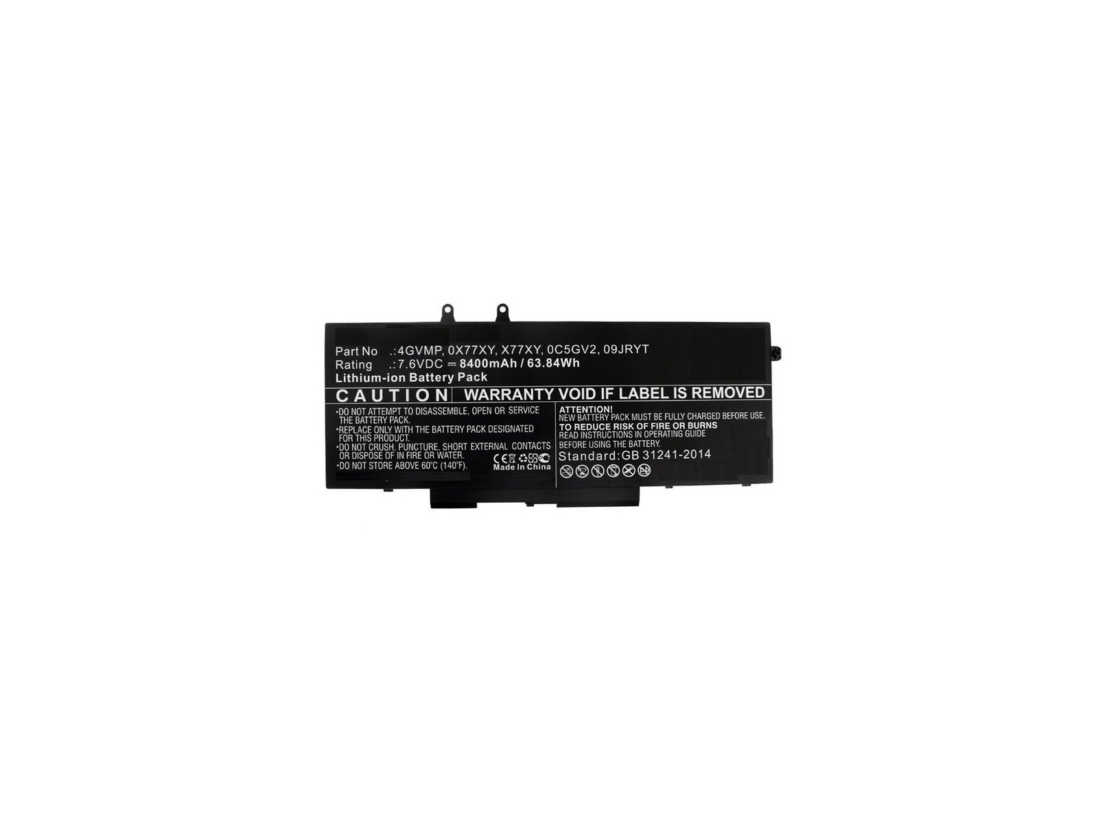MBXDE-BA0182 MBXDE-BA0182 CoreParts Laptop Batteria for Dell 61WH Li-ion 7.6V 8000mAh Latitude 14 5400 Latitude 14 5500 N001L... MBXDE-BA0182 MBXDE-BA0182 CoreParts Laptop Batteria for Dell 61WH Li-ion 7.6V 8000mAh Latitude 14 5400 Latitude 14 5500 N001L...