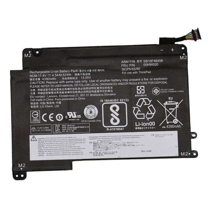 00HW020 Lenovo Batteria Internal 3c 53Wh LiIon