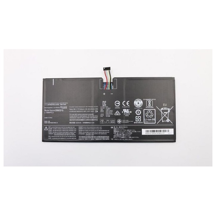 MBXLE-BA0137 CoreParts Laptop Batteria for Lenovo 41Wh Li-Pol 7.68V 5300mAh Black IdeaPad Miix 720 Miix 5 Pro L15M4PC3 5B10M6542