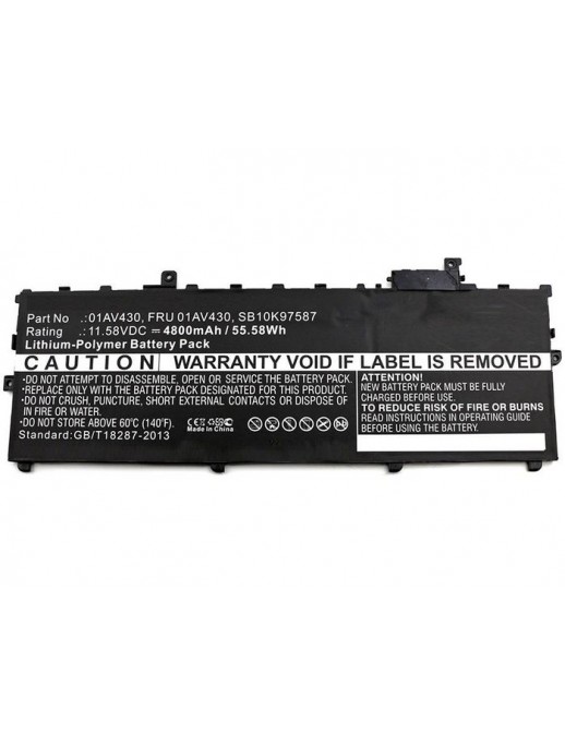 MBXLE-BA0145 MBXLE-BA0145 CoreParts Laptop Batteria for Lenovo 55Wh Li-Pol 11.58V 4800mAh Black ThinkPad X1 Carbon 2017 01AV4...