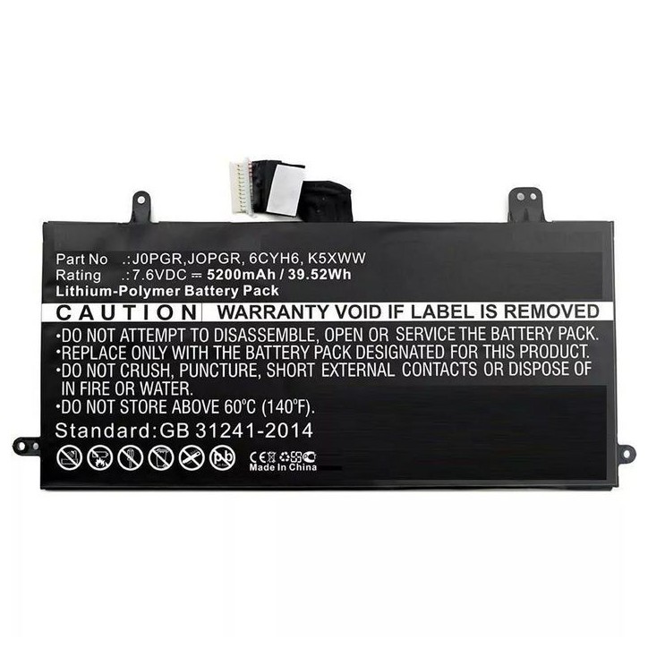 MBXDE-BA0083 CoreParts Laptop Batteria for Dell 32Wh Li-Pol 7.6V 4200mAh Black Latitude 12 5285 B102286-0001 J0PGR JOPGR 1WND8 F