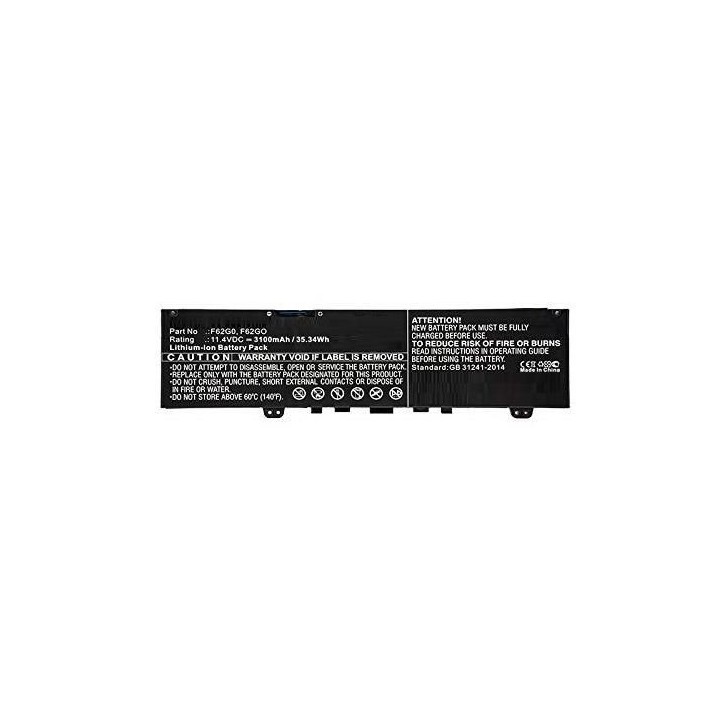 MBXDE-BA0062 CoreParts Laptop Batteria for Dell 35Wh Li-ion 11.4V 3100mAh Black Inspiron 13 7000 Inspiron 7373 F62G0 F62GO 39DY5
