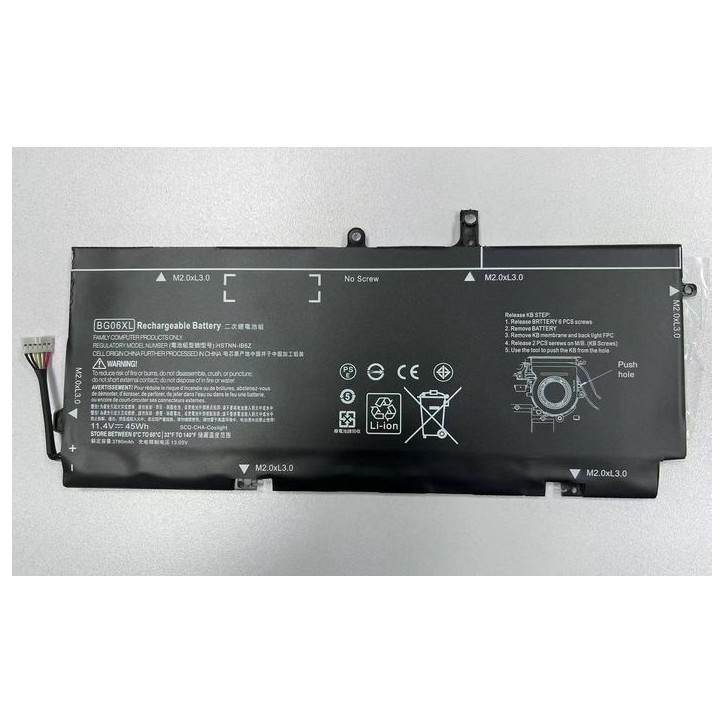 MBXHP-BA0323 CoreParts Laptop Batteria for HP 45Wh 6 Cell Li-Pol 11.4V 3780mAh HP EliteBook 1040 G3 - Compatible with the bracke