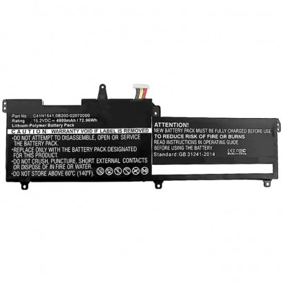 MBXAS-BA0131 MBXAS-BA0131 CoreParts Laptop Batteria for Asus 64Wh Li-Pol 15.2V 4200mAh Black 0B200-02070000 C41N1541