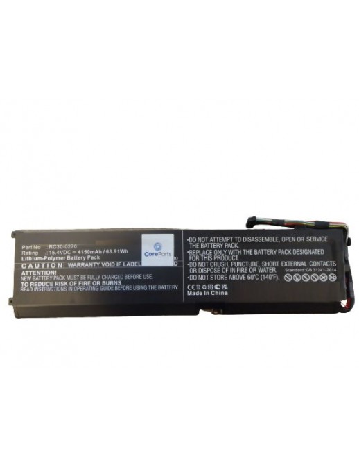 MBXRZ-BA0009 MBXRZ-BA0009 CoreParts Laptop Batteria for Razer 63.91Wh Li-Pol 15.4V 4150mAh Blade 15 Base Hazel Blade 15 Base ...