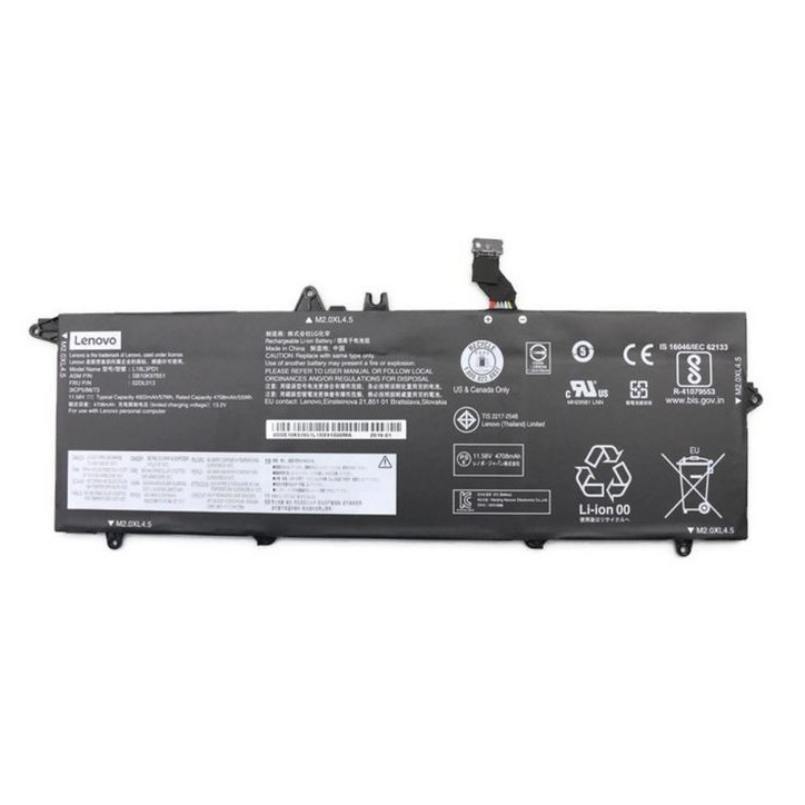 5B10W51837 Lenovo Internal Batteria 57Wh capacity 3-cell Lithium-Ion 11.58V compatible with Lenovo ThinkPad T490s models. FRU5B1 5B10W51837 Lenovo Internal Batteria 57Wh capacity 3-cell Lithium-Ion 11.58V compatible with Lenovo ThinkPad T490s models. FRU5B1