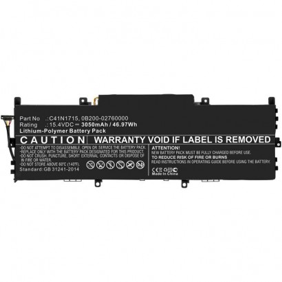 MBXAS-BA0252 MBXAS-BA0252 CoreParts Laptop Batteria for Asus 47Wh Li-Pol 15.4V 3050mAh for Asus U3100FN Zenbook U3100FN U3100...