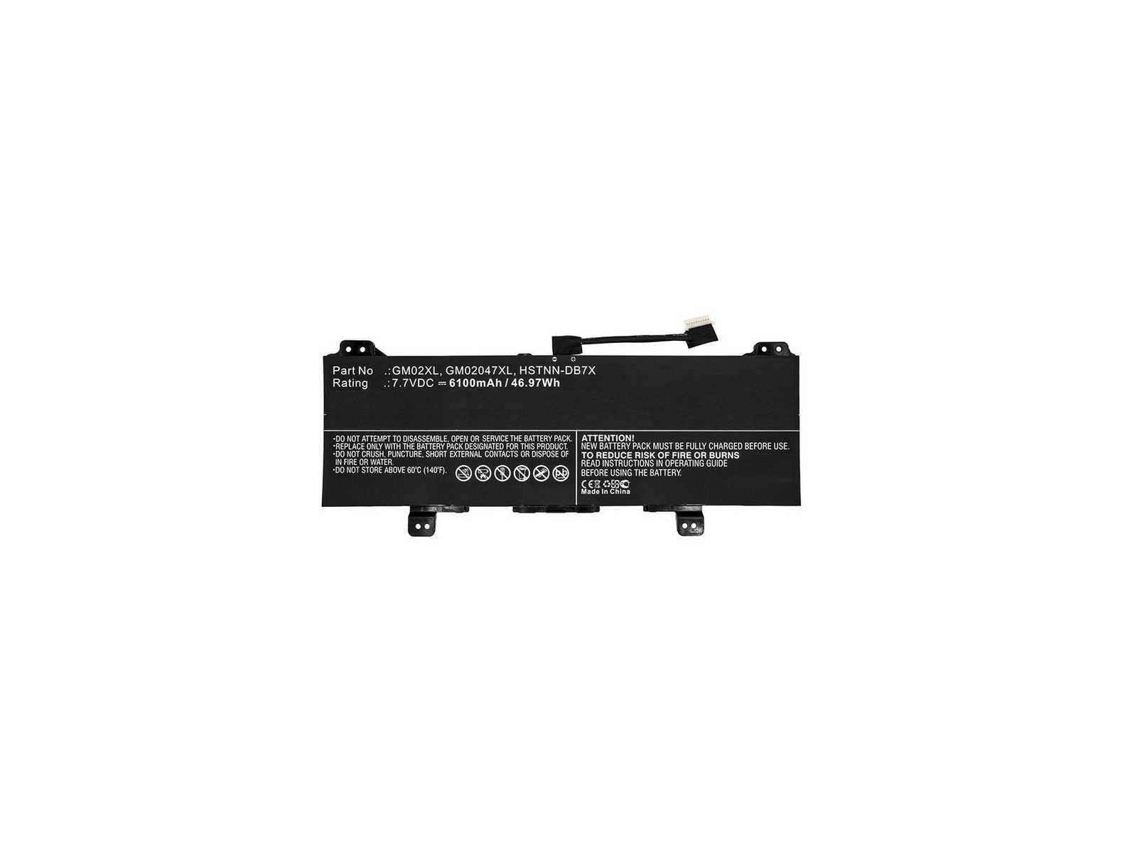 MBXHP-BA0266 MBXHP-BA0266 CoreParts Laptop Batteria for HP 47WH 7.7V Li-Pol 6100mAh for Chromebook 11 G6 Chromebook 11 G6 EE ...