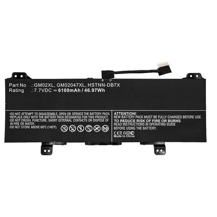 MBXHP-BA0266 CoreParts Laptop Batteria for HP 47WH 7.7V Li-Pol 6100mAh for Chromebook 11 G6 Chromebook 11 G6 EE Chromebook 11 G7