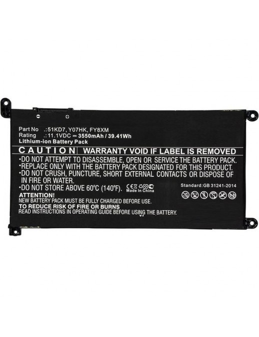 MBXDE-BA0194 MBXDE-BA0194 CoreParts Laptop Batteria for Dell 37.7Wh Li-ion 11.1V 3400mAh Black for Dell Notebook Laptop Chrom...