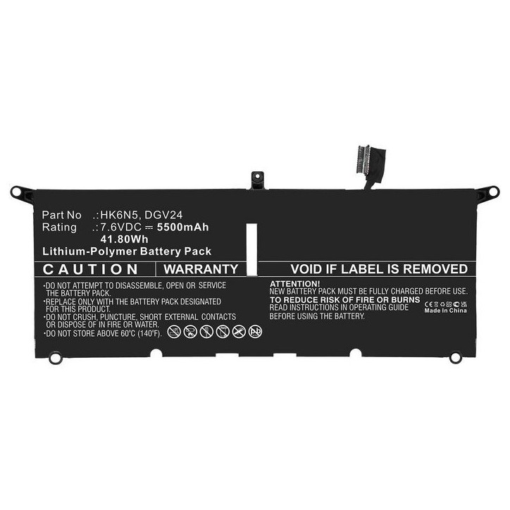 MBXDE-BA0248 CoreParts Laptop Batteria for Dell 41.80Wh Li-ion 7.6V 5500mAh Black for Inspiron 13 5000 5390 Inspiron 13 5390 Ins