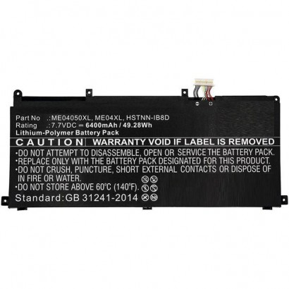 MBXHP-BA0230 MBXHP-BA0230 CoreParts Laptop Batteria for HP 46Wh Li-Pol 7.7V 6000mAh Black for HP Notebook Laptop Elite x2 101...